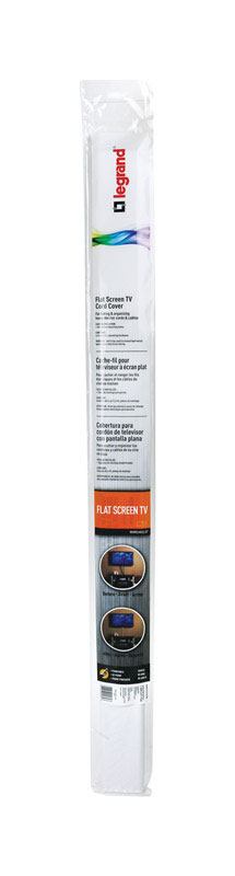 Legrand 48 in. L Flat Screen TV Cord Cover Kit 1 pk