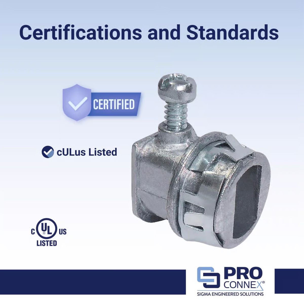 Sigma Engineered Solutions Snap Lock 3/8 in. D Die-Cast Zinc Flex Connector For AC and MC 25 Pack