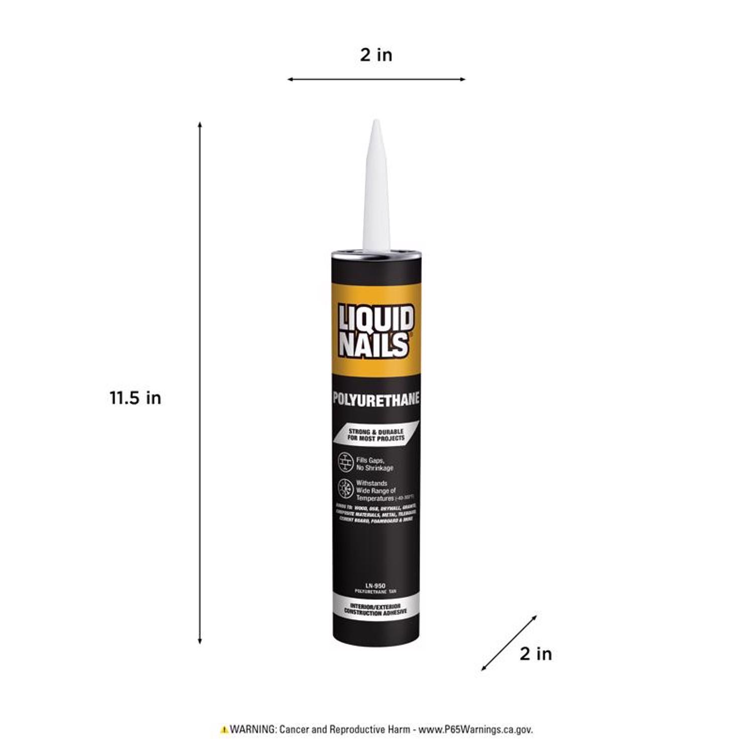 Liquid Nails Polyurethane Polyurethane Construction Adhesive 10 oz