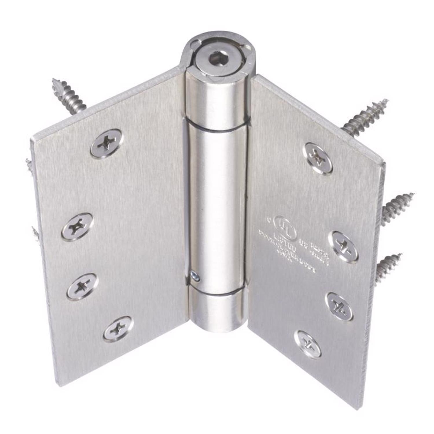 Ace 4 in. L Satin Nickel Self Closing Hinge 1 pk
