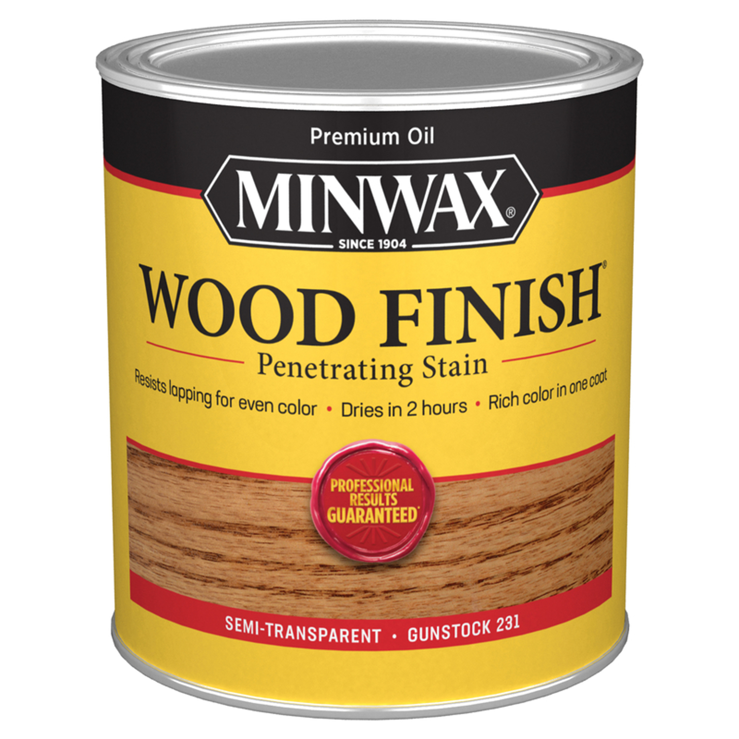 Minwax Wood Finish Semi-Transparent Gunstock Oil-Based Penetrating Wood Stain 1 qt