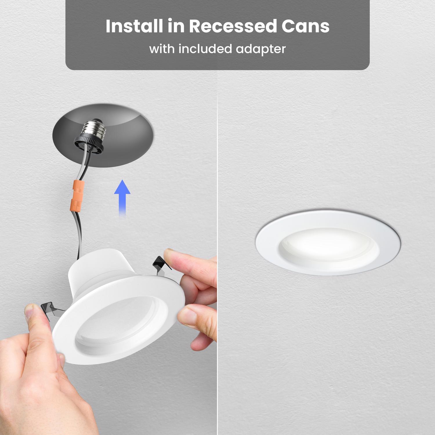 Feit Enhance White 5 in. W Aluminum LED Dimmable Recessed Downlight 8.6 W
