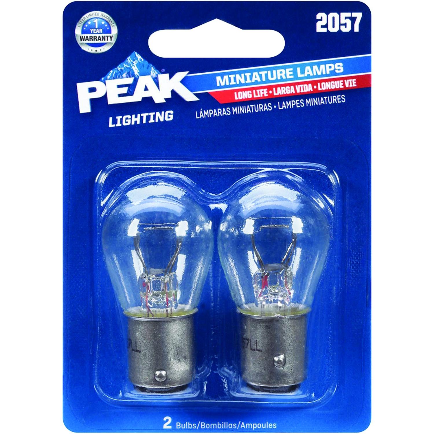 Peak Incandescent Parking/Stop/Tail/Turn Miniature Automotive Bulb 2057
