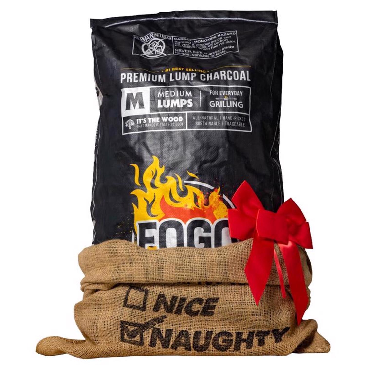 FOGO Premium (Black Bag) All Natural Lump Charcoal 17.6 lb