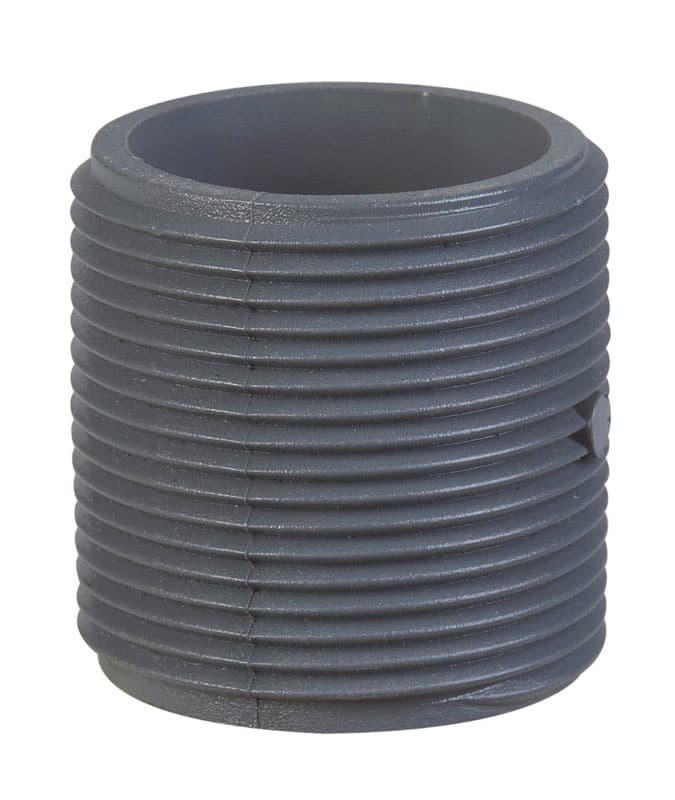 B&K Schedule 80 1-1/4 in. MIP X 1-1/4 in. D MIP PVC Close Nipple 1 pk