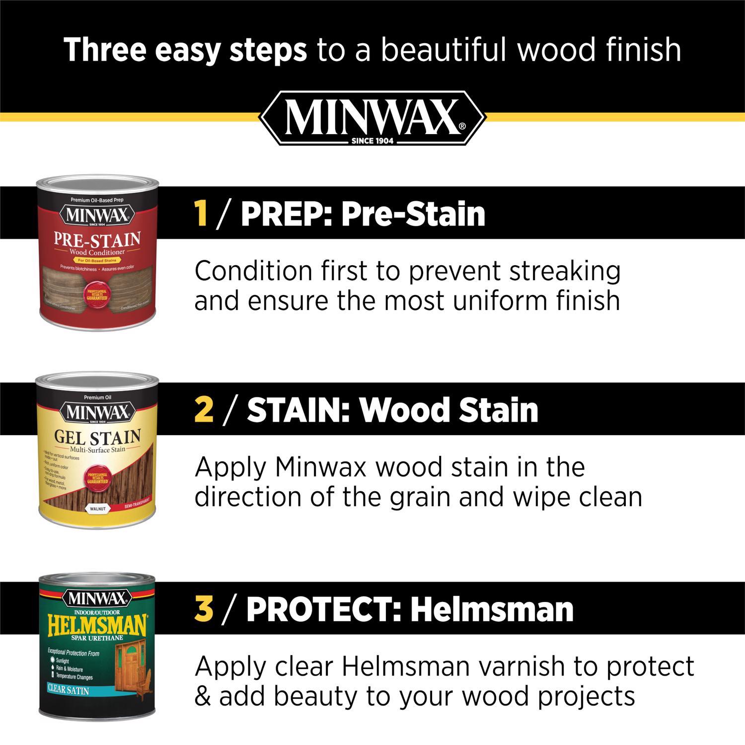 Minwax Helmsman Satin Clear Oil-Based Spar Urethane 1 qt