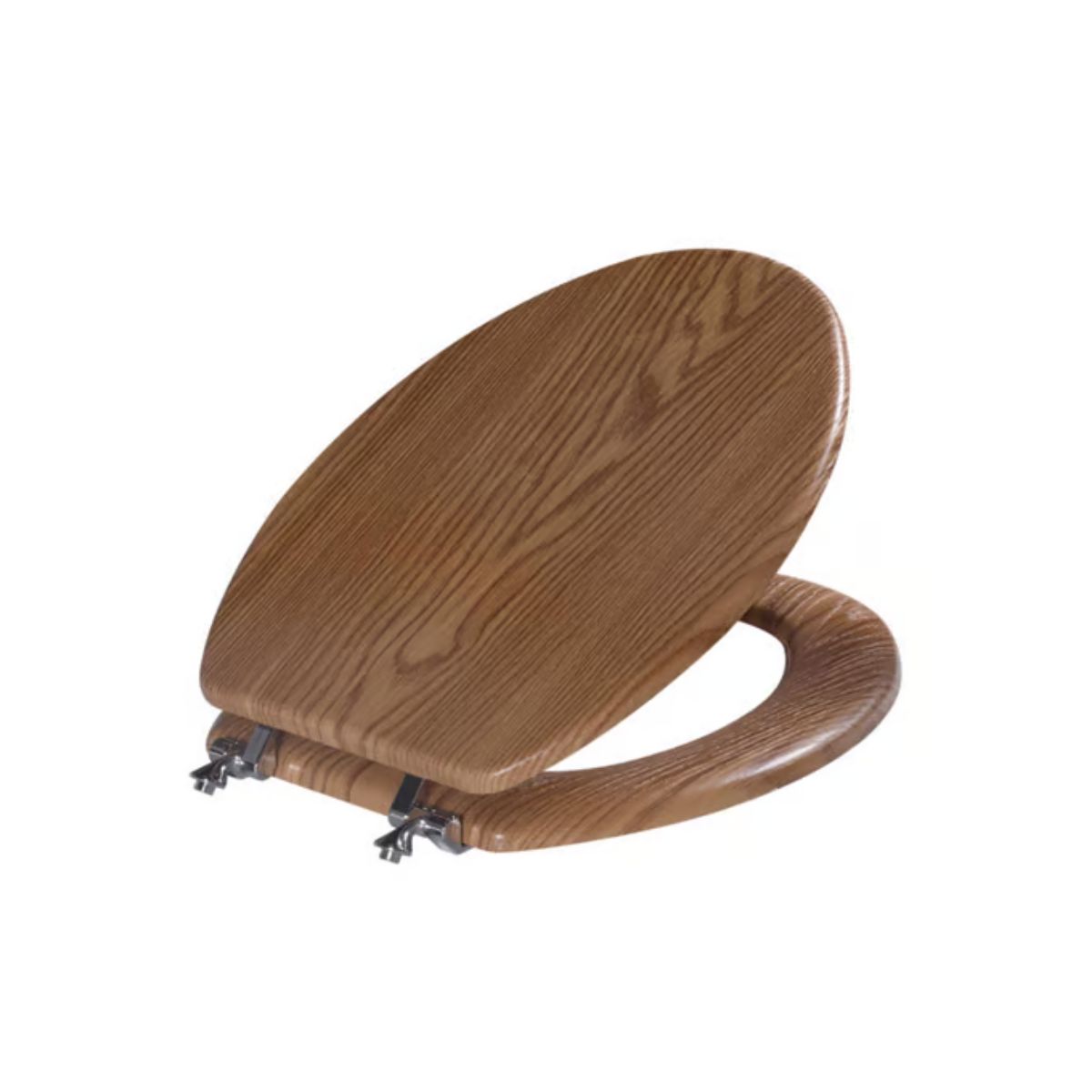 Oakbrook Collection Sheridan Elongated Oak Polypropylene Toilet Seat
