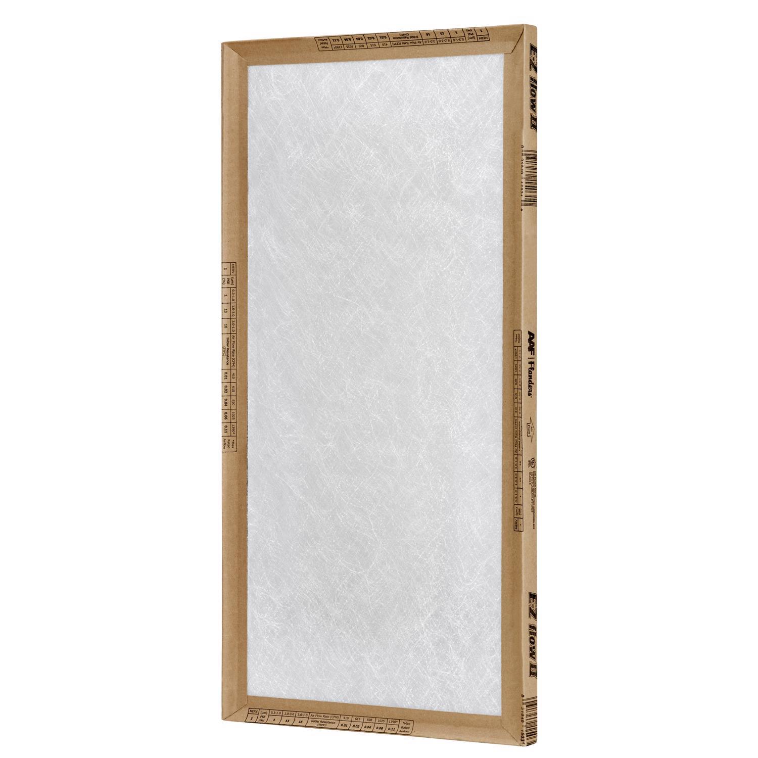 Flanders EZ Flow II 10 in. W X 20 in. H X 1 in. Fiberglass 1 MERV Air Filter 1 pk