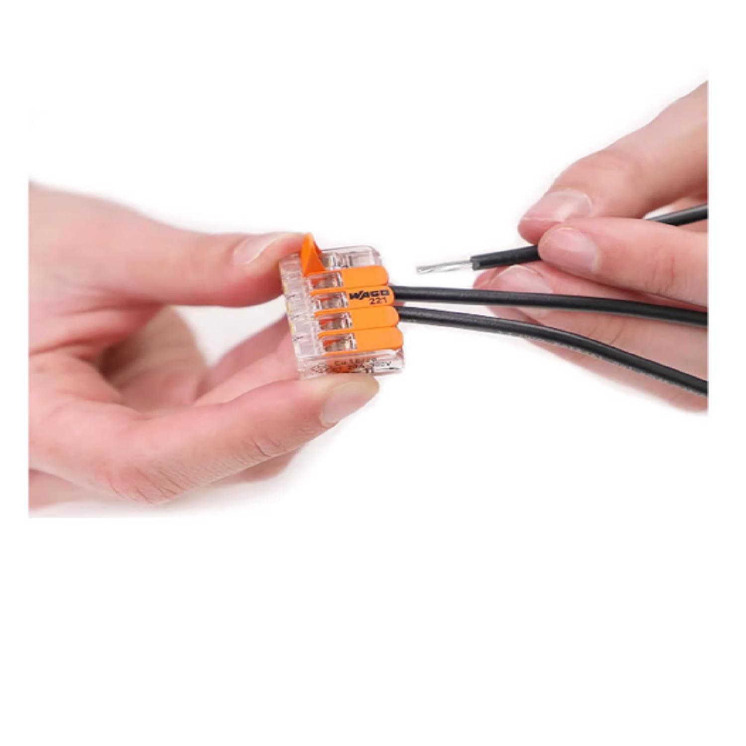 WAGO 5 Port Lever Wire Connector 10 pk