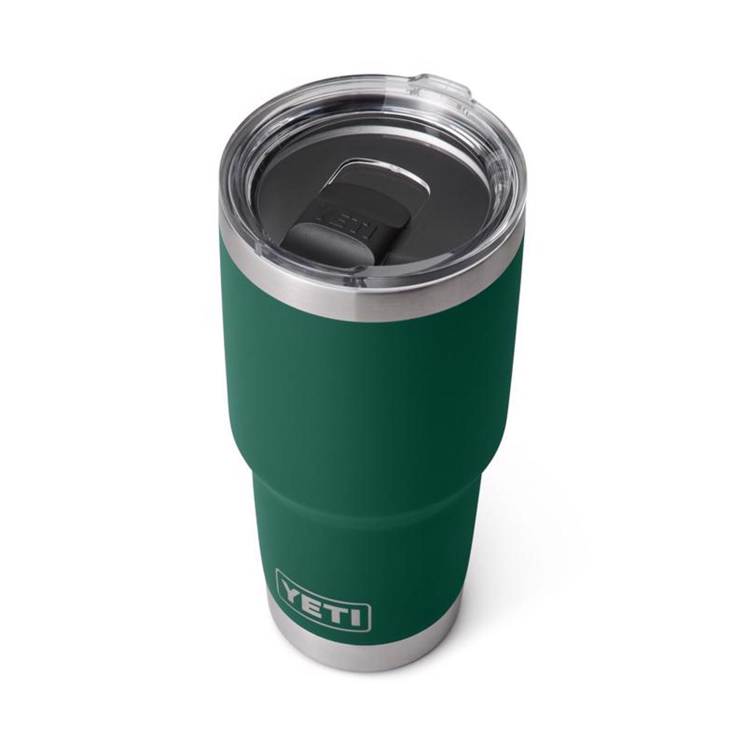 YETI Rambler 30 oz. Black Forest Green BPA Free Tumbler with MagSlider Lid
