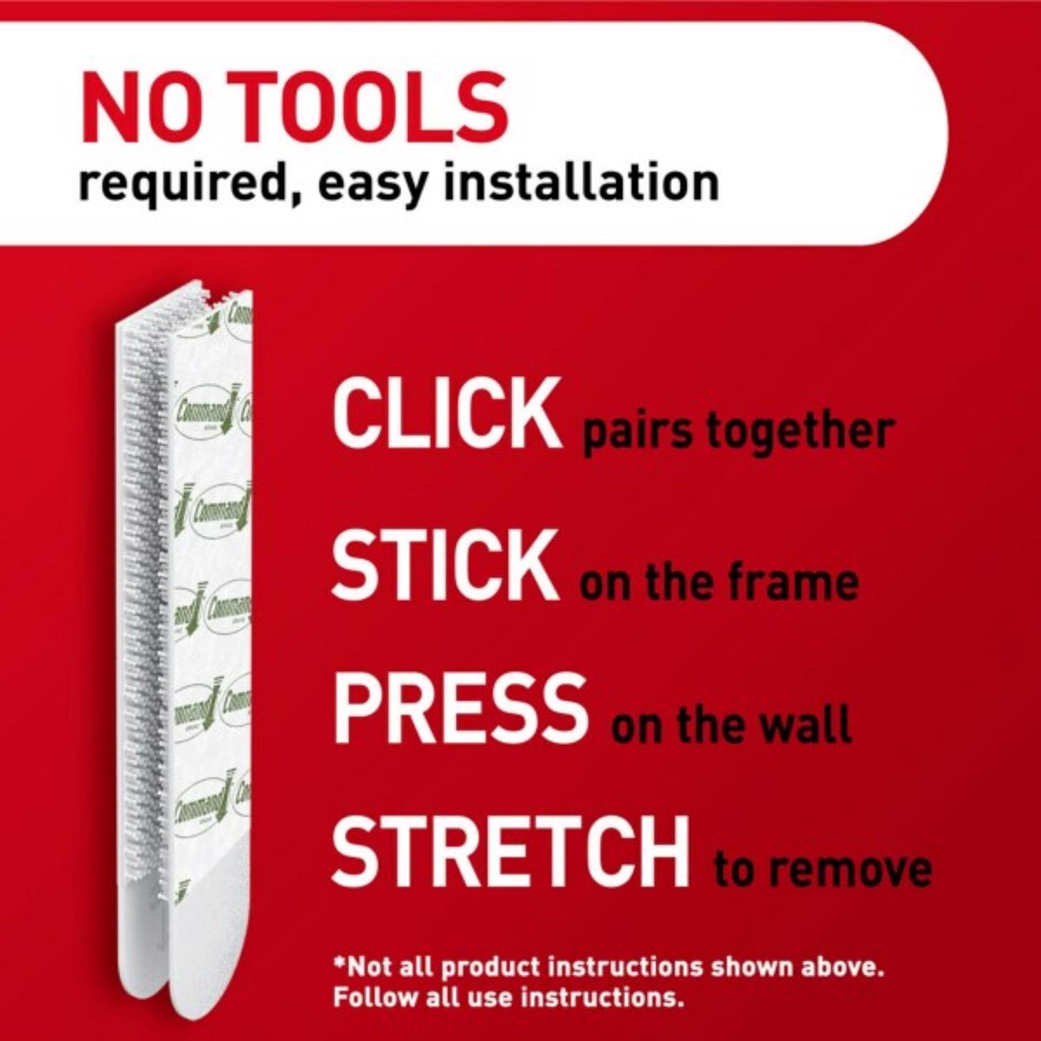 3M Command White Picture Hanging Strips 20 lb 4 pair