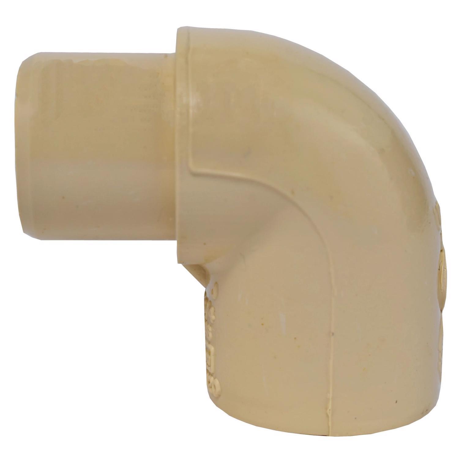 Charlotte Pipe 3/4 in. Spigot X 3/4 in. D Socket CPVC 90 Degree Street Elbow 1 pk