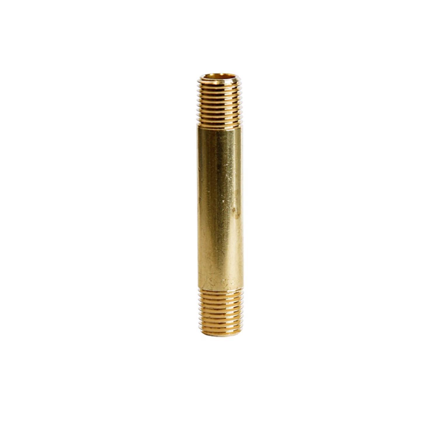 ATC 1/4 in. MPT 1/4 in. D MPT Yellow Brass Nipple 3 in. L