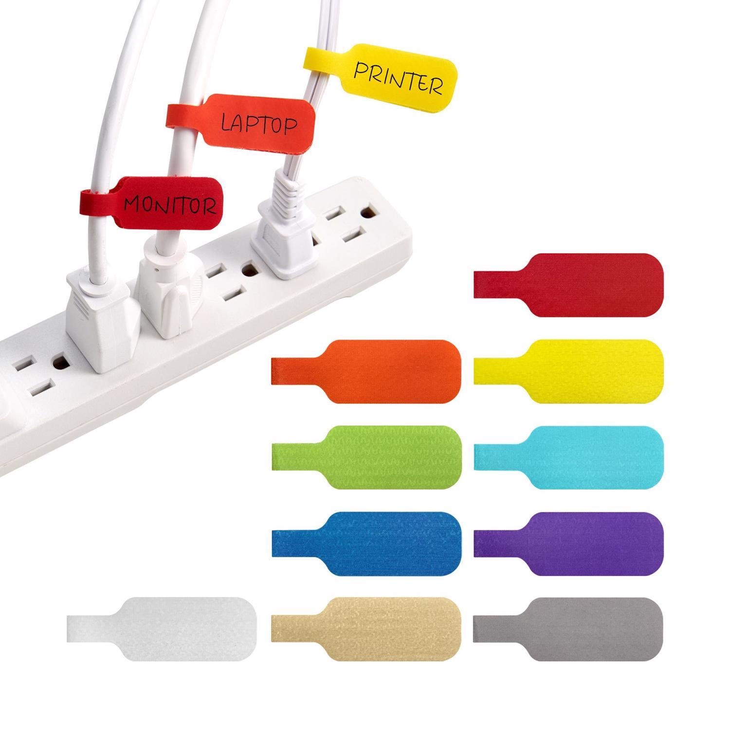 Wrap-It Cable Labels 2.25 in. L Assorted Polypropylene Cable Labels