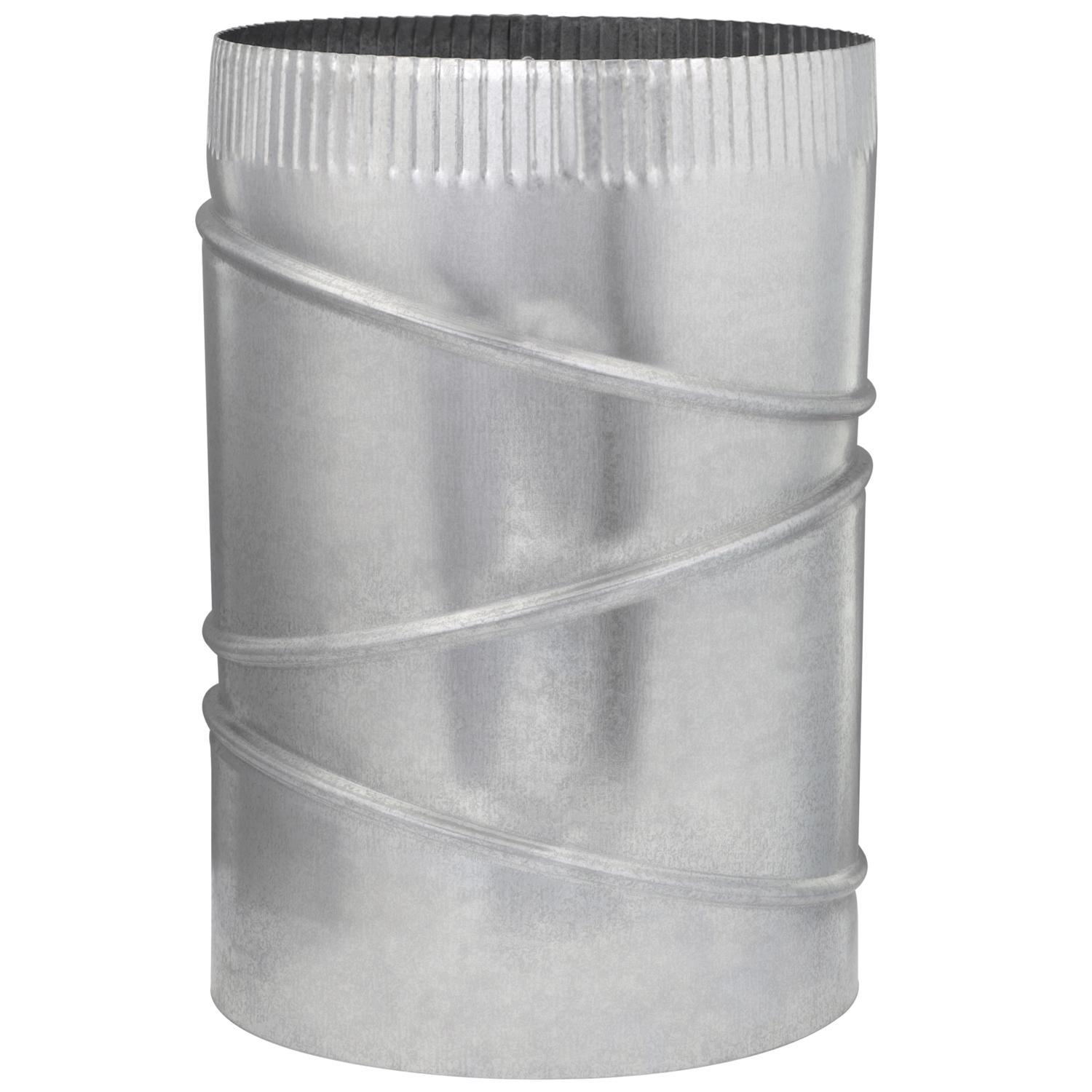 Imperial 8 in. D X 8 in. D Adjustable 90 deg Galvanized Steel Furnace Pipe Elbow