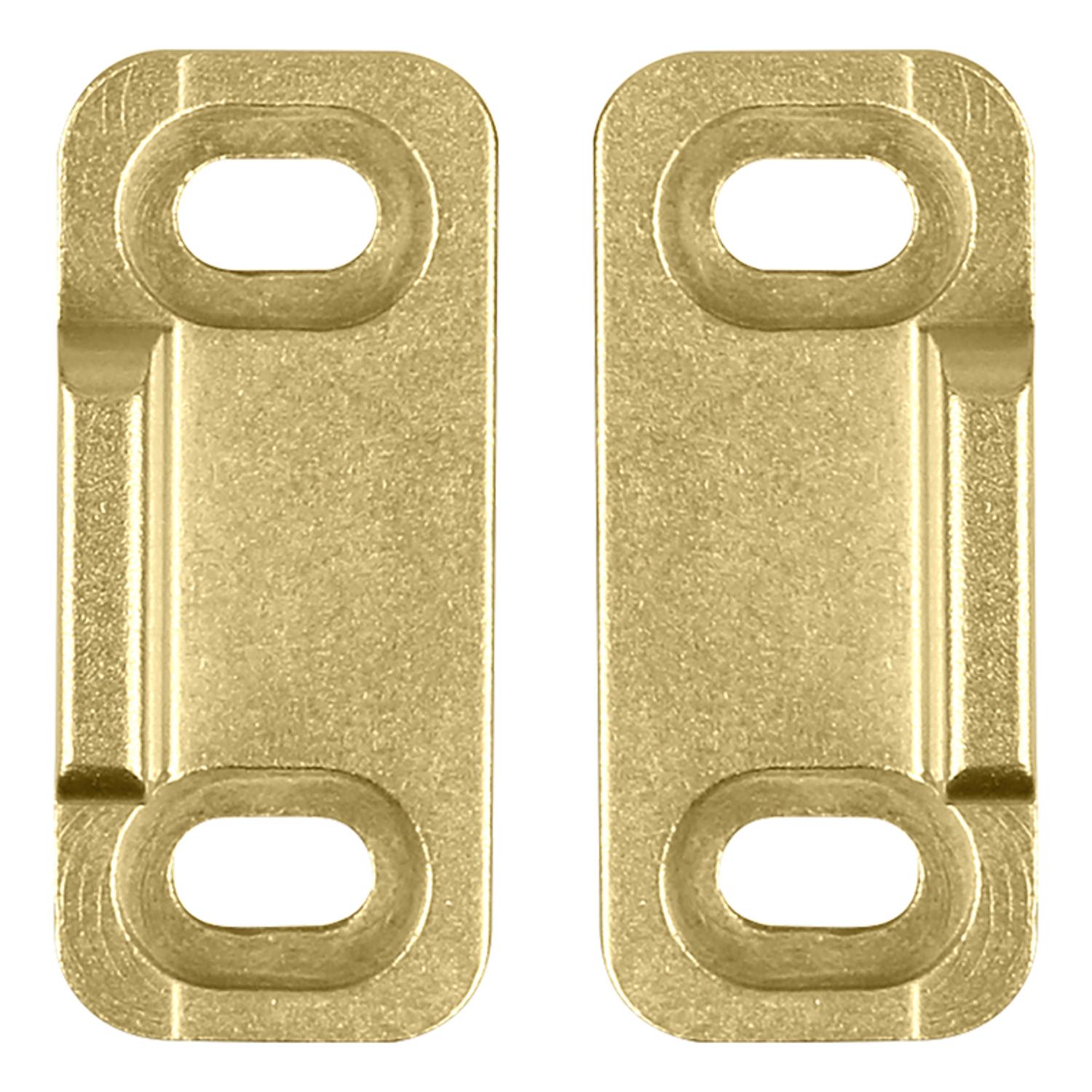National Hardware Brushed Gold Aluminum Double Floor Guide 1 pc