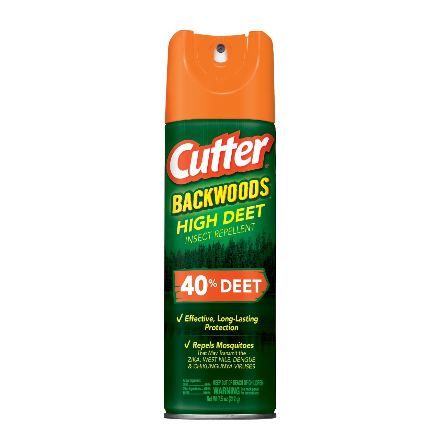 Cutter Backwoods High Deet Insect Repellent Liquid For Mosquitoes 7.5 oz