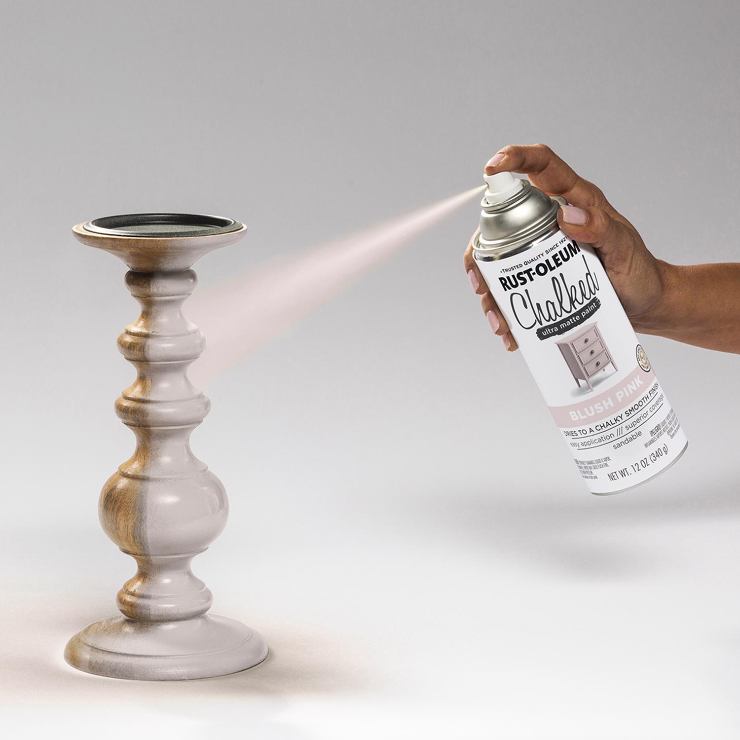 Rust-Oleum Chalked Ultra Matte Blush Pink Oil-Based Acrylic Sprayable Chalk Paint 12 oz