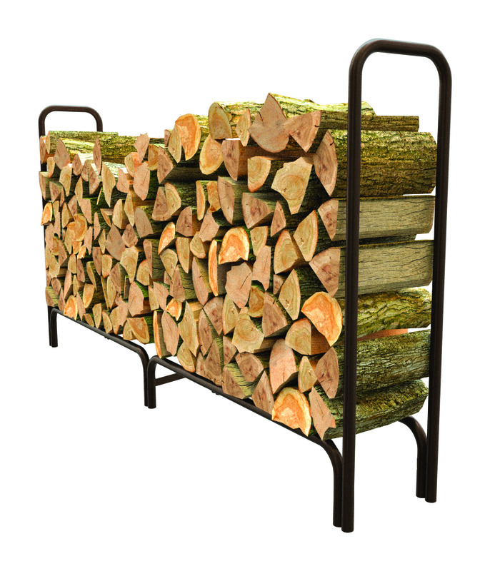 Panacea black powder deals coated steel log rack