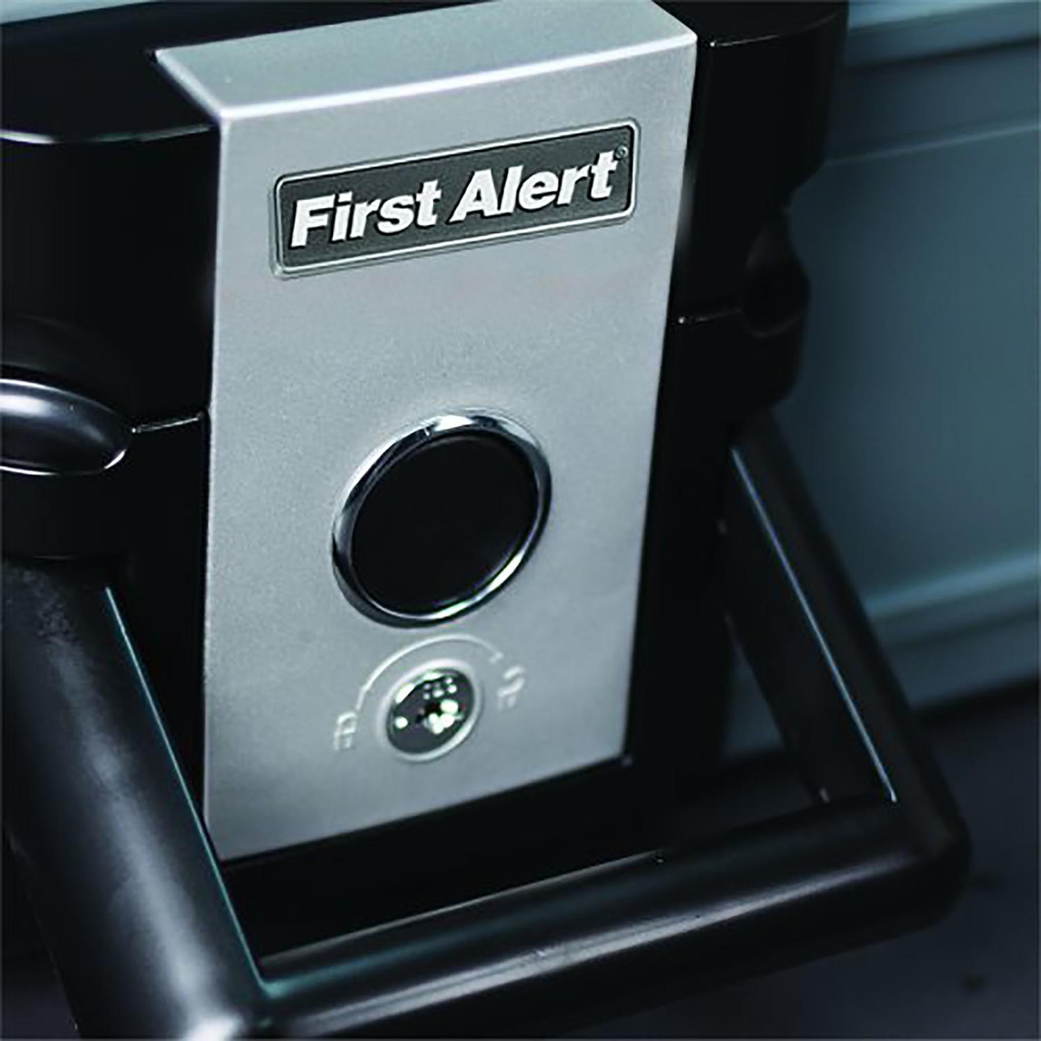 First Alert 0.17 cu. ft. Key Lock Gray Fireproof Safe