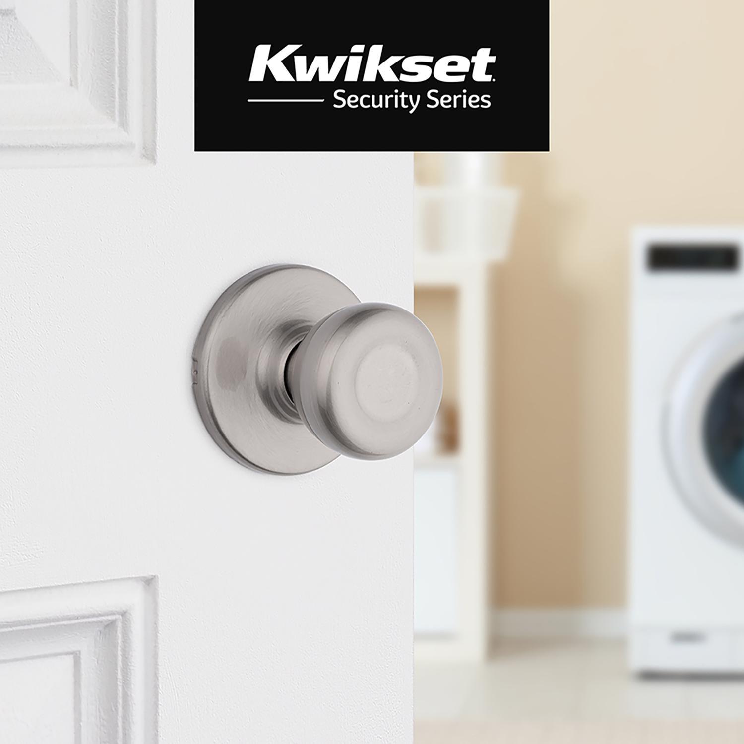 Kwikset Tylo Satin Nickel Passage Door Knob Right or Left Handed