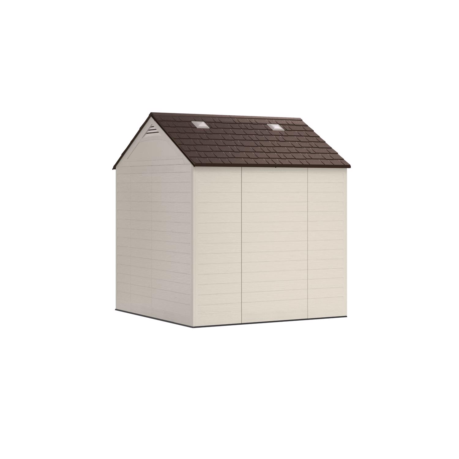 Suncast Cloverdale 7 ft. x 7 ft. Plastic Horizontal Peak Storage Shed