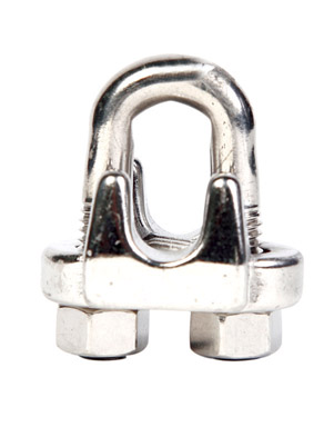 Campbell 0.2 in. Dia. Polished Stainless Steel Wire Rope Clip 10 pk