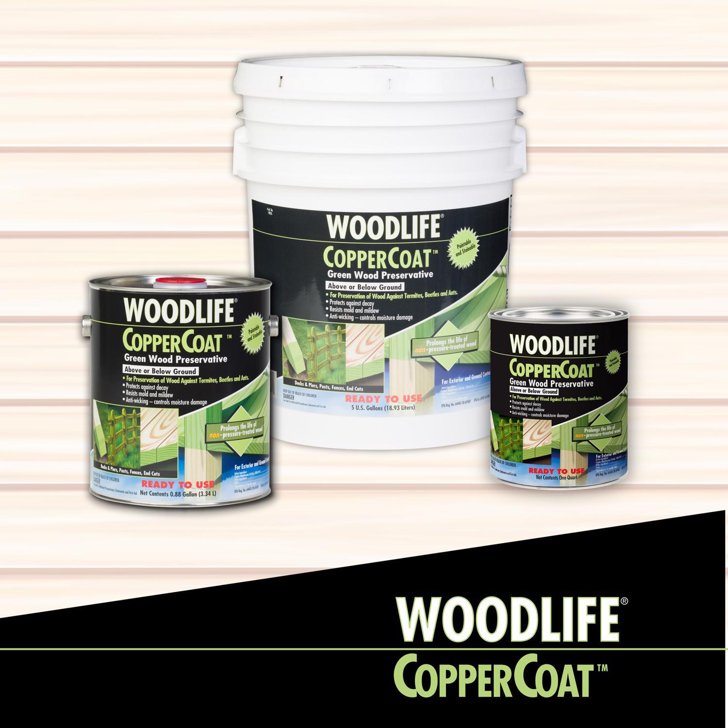 Woodlife Coppercoat Green Water-Based Wood Preservative 0.88 gal