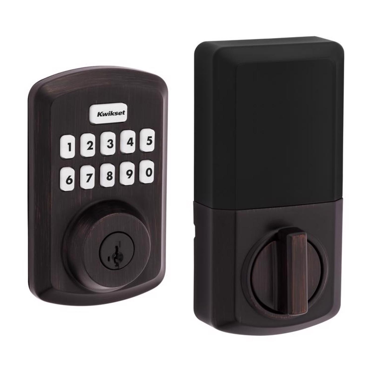 Kwikset SmartCode Venetian Bronze Zinc Electronic Deadbolt