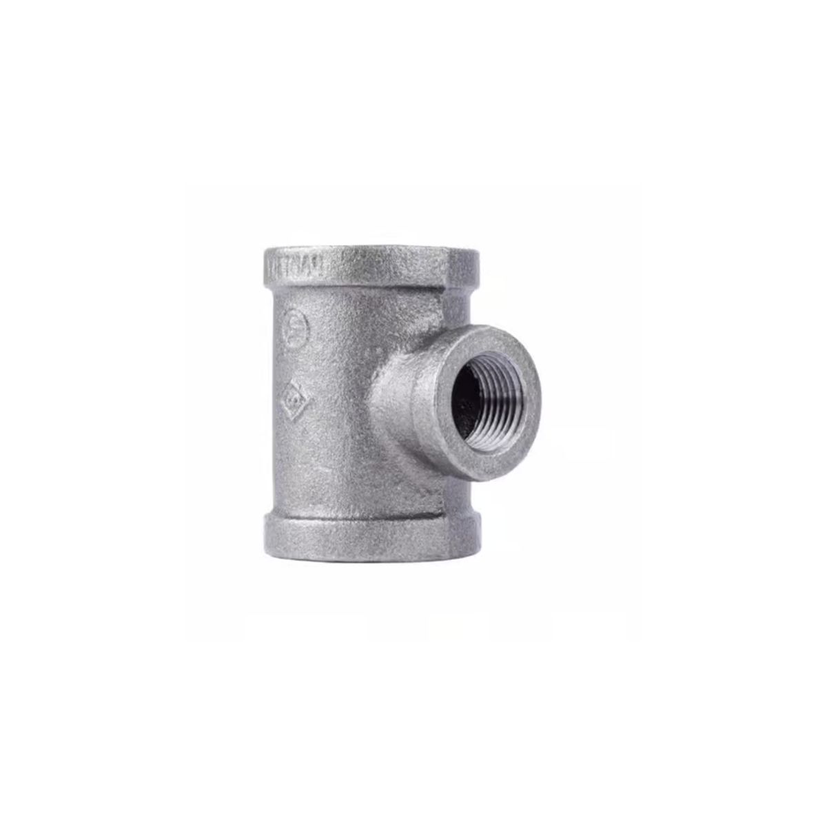 STZ Industries 1 in. FIP each x 1 in. D FIP 1/2 in. D FIP Black Malleable Iron Reducing Tee