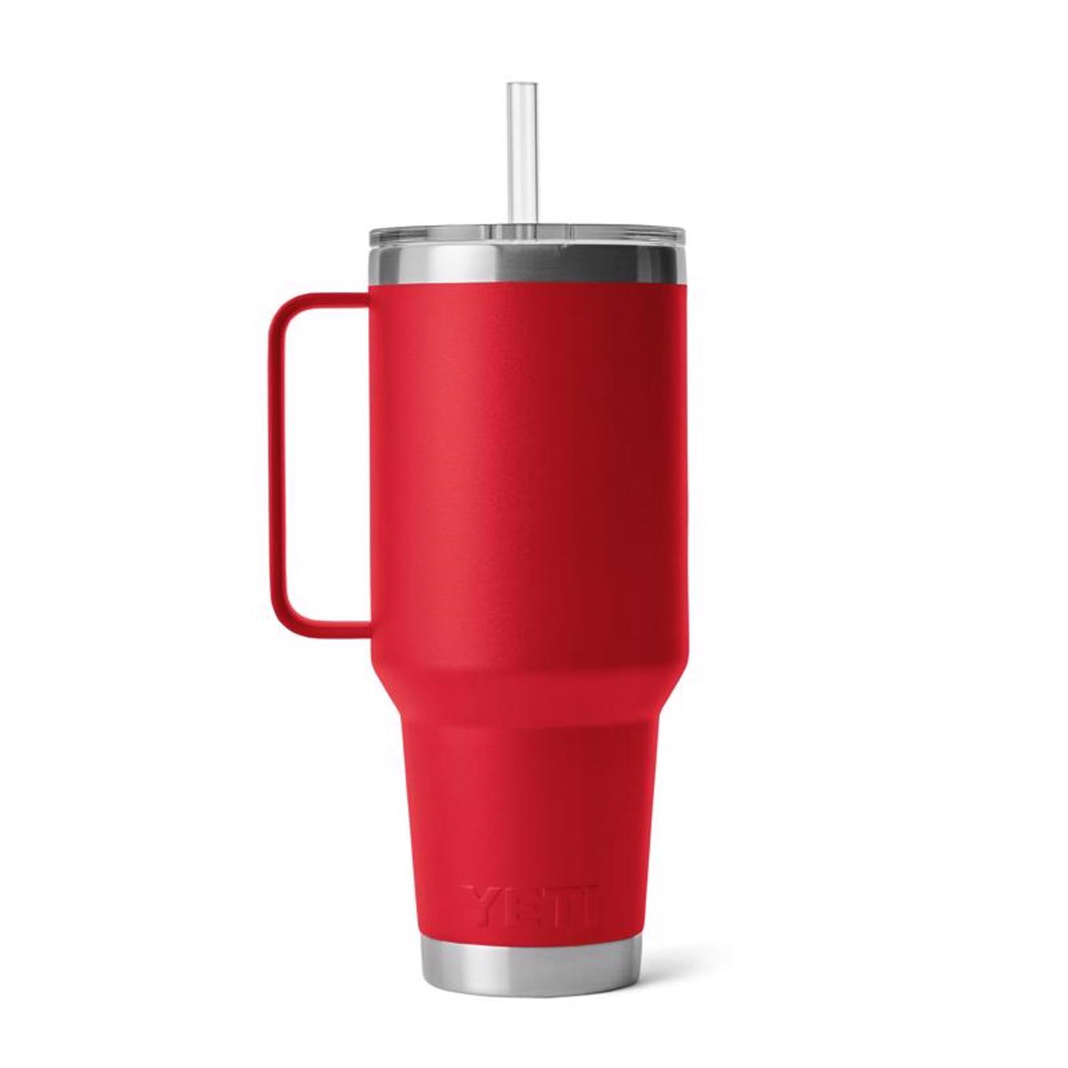YETI Rambler 42 oz Rescue Red BPA Free Straw Mug