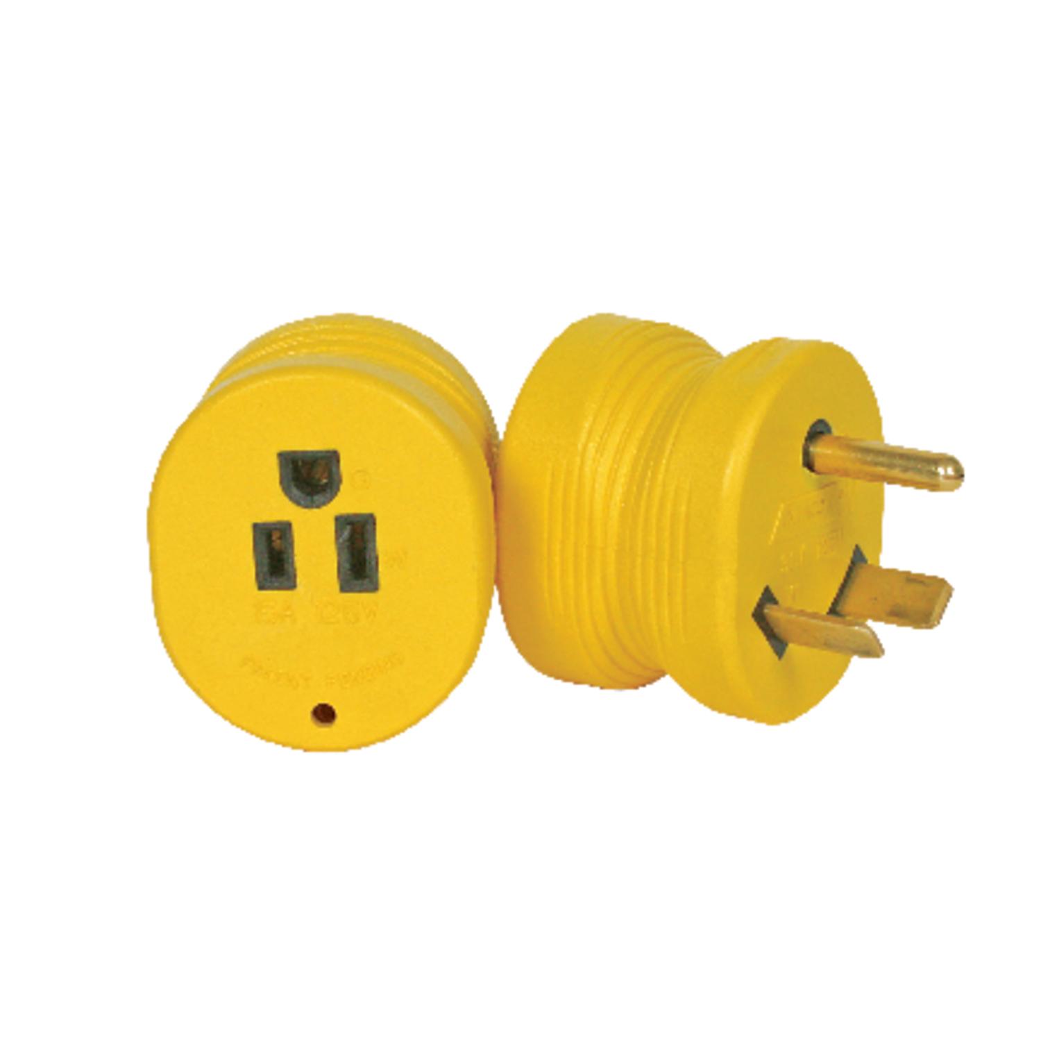 Camco Power Grip 30 amps RV Electrical Adapters 1 pk