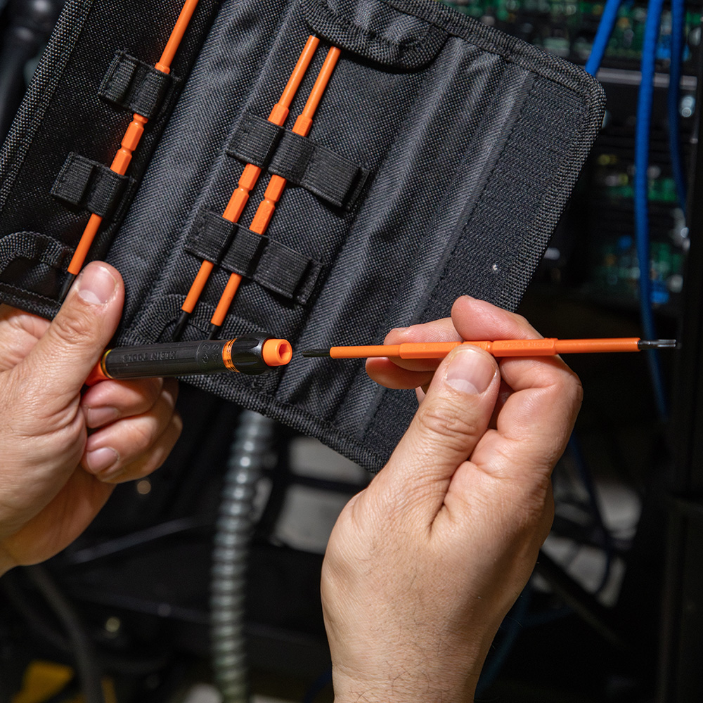 Klein 8-in-1 Insulated Precision Screwdriver Set with Case