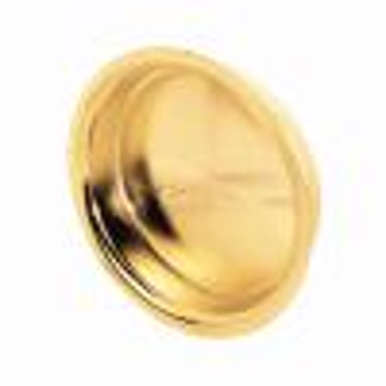 Ace Brass-Plated Gold Steel Flush Mortise Finger Pull