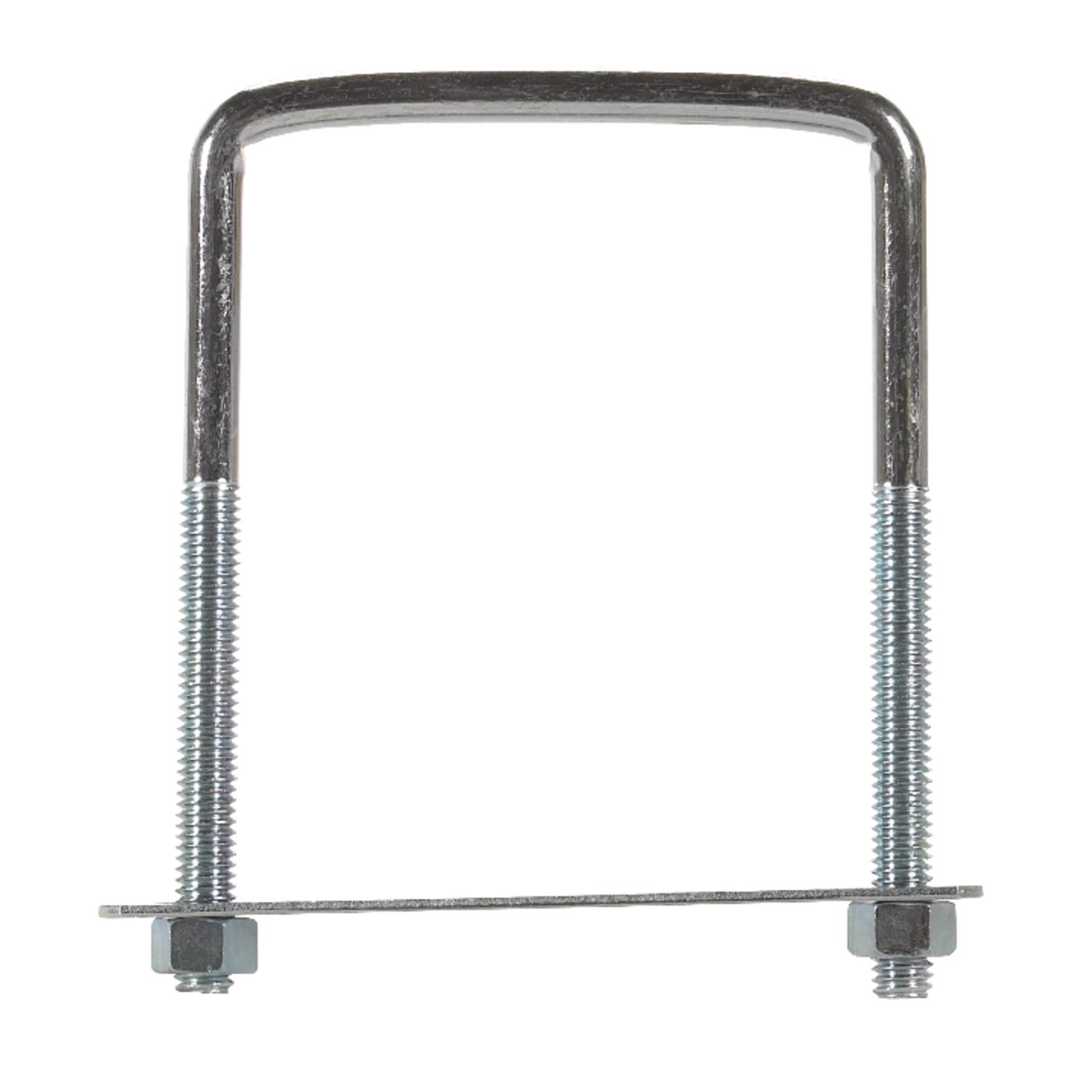 Hampton 3/8 in. X 3.7 in. W X 5 in. L Coarse Zinc-Plated Steel Lumber Size Square Bend U-Bolt
