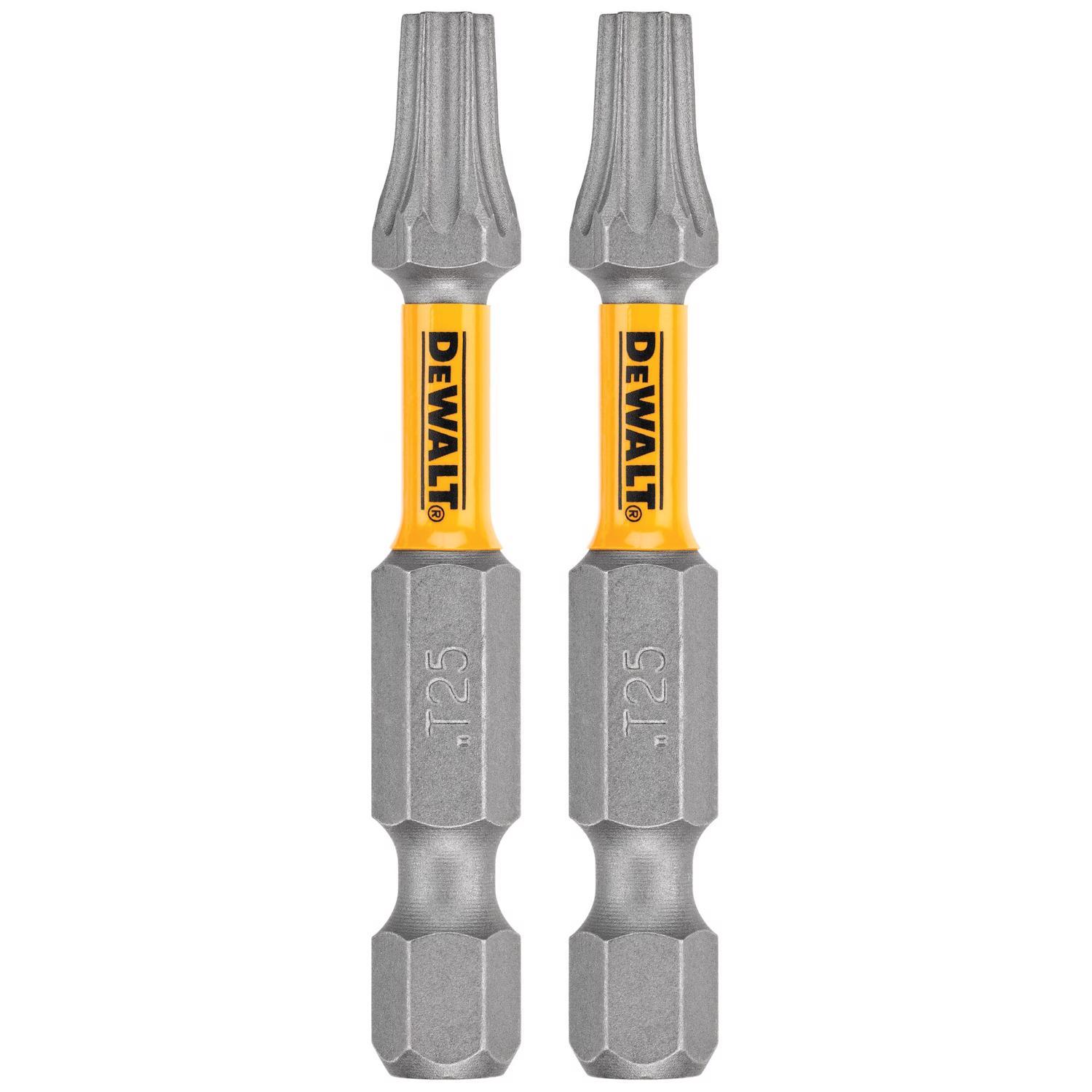 DEWALT Max Fit Torx #25 X 2 in. L Screwdriver Bit Set Steel 2 pk