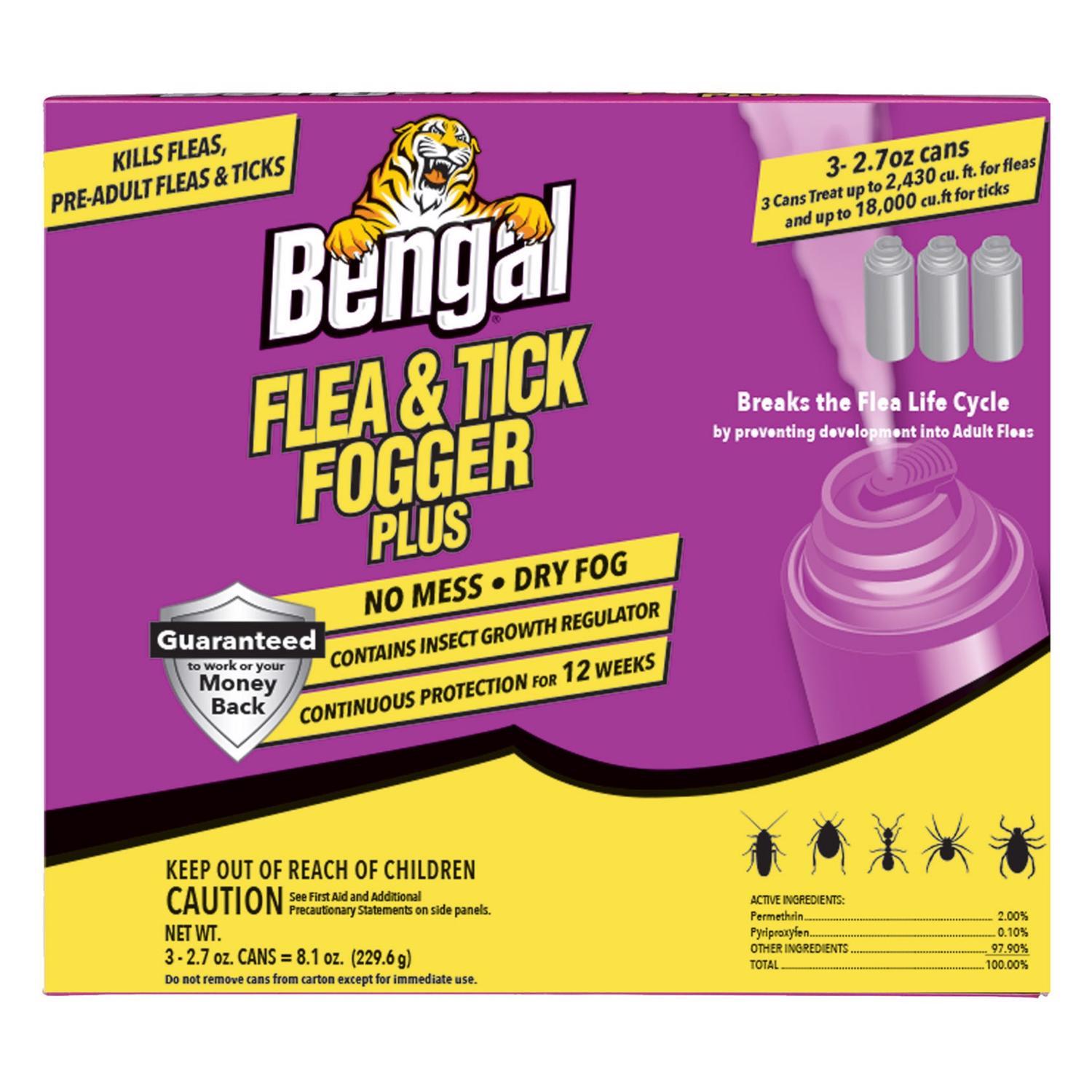 Bengal Plus Flea & Tick Killer Fog 3-2.7 oz
