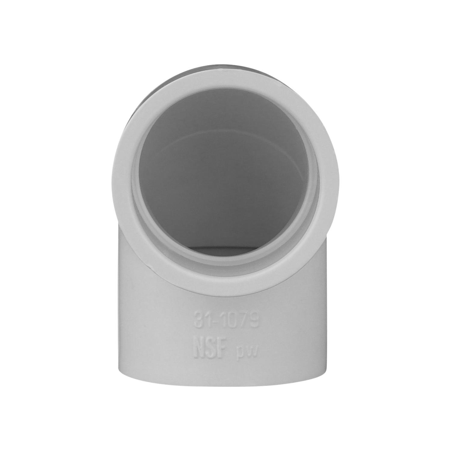 Charlotte Pipe Schedule 40 1 in. Slip X 1 in. D Slip PVC Elbow 1 pk