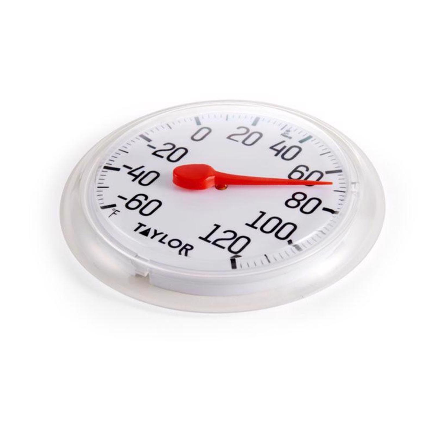 Taylor Dial Thermometer Plastic White 6 in.