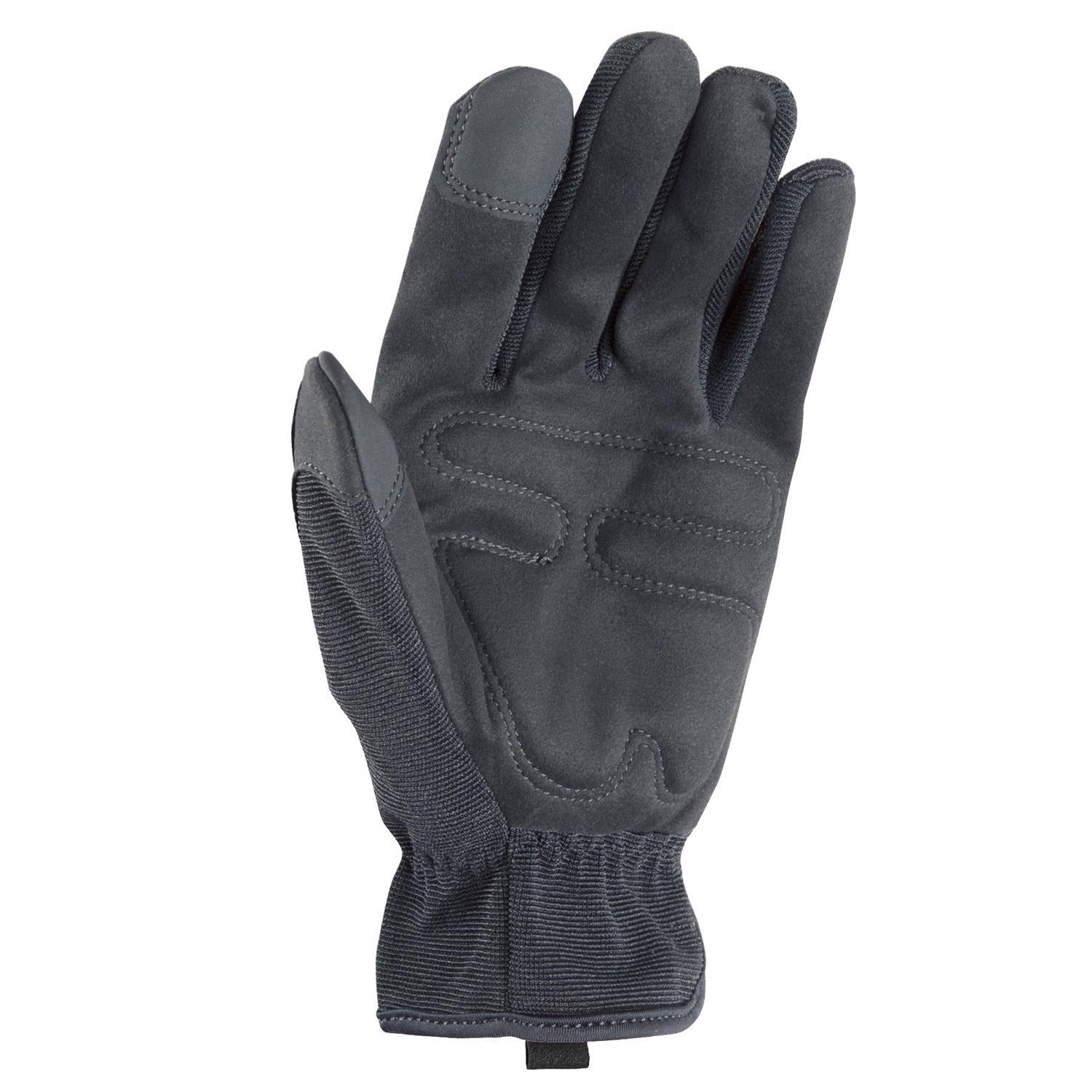 Ace Men's Indoor/Outdoor Work Gloves Black/Gray L 2 pair
