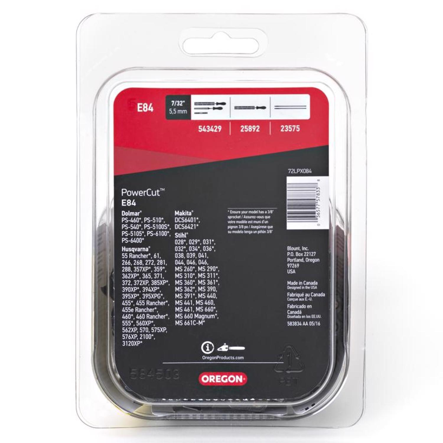 Oregon PowerCut E66 18 in. Chainsaw Chain 66 links