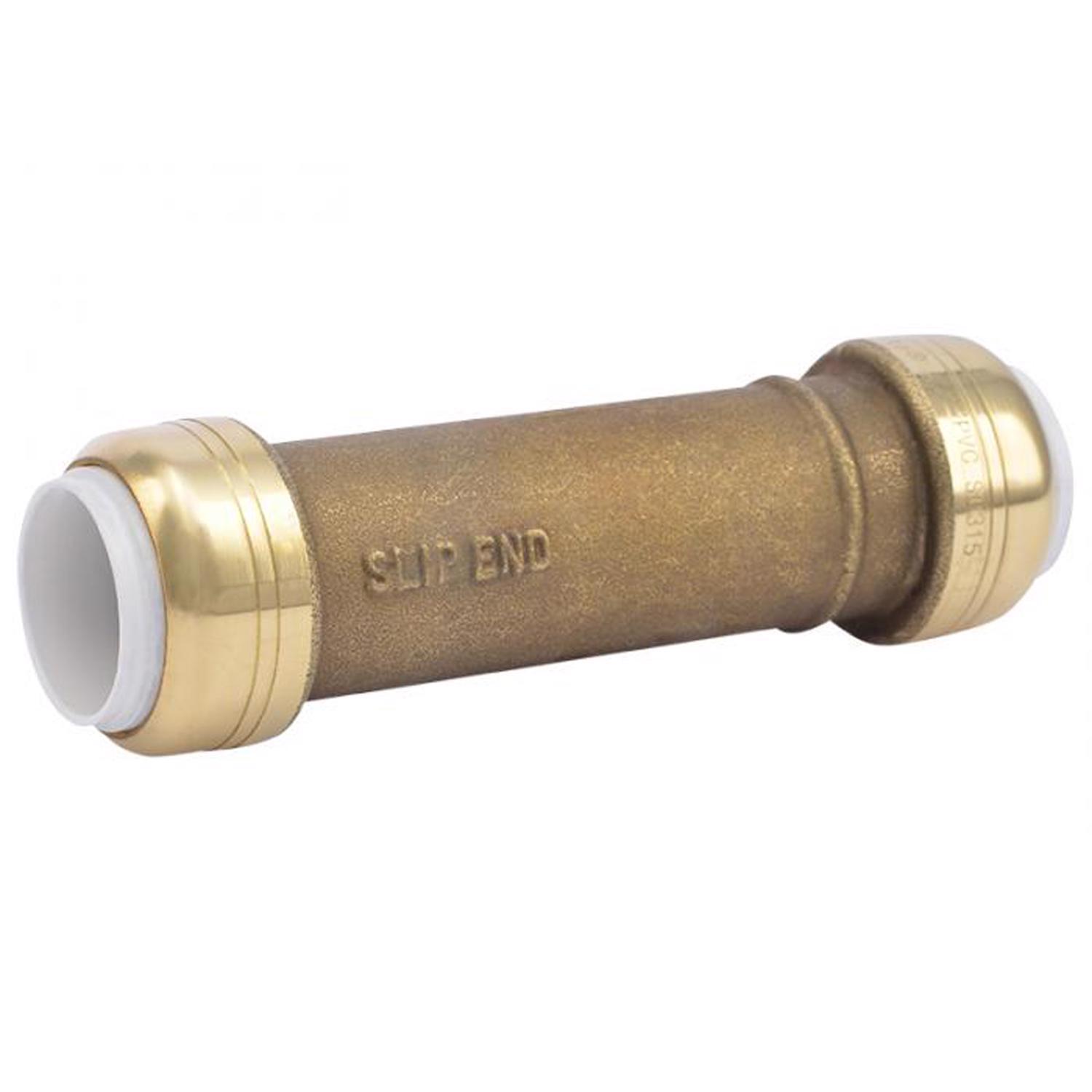 SharkBite Push to Connect 1/2 in. IPS X 1/2 in. D IPS Brass Slip Coupling