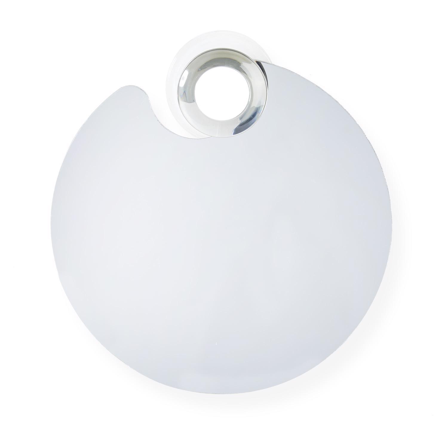 Better Living 7 in. H X 7 in. W Wall Mount Shower Mirror Gray