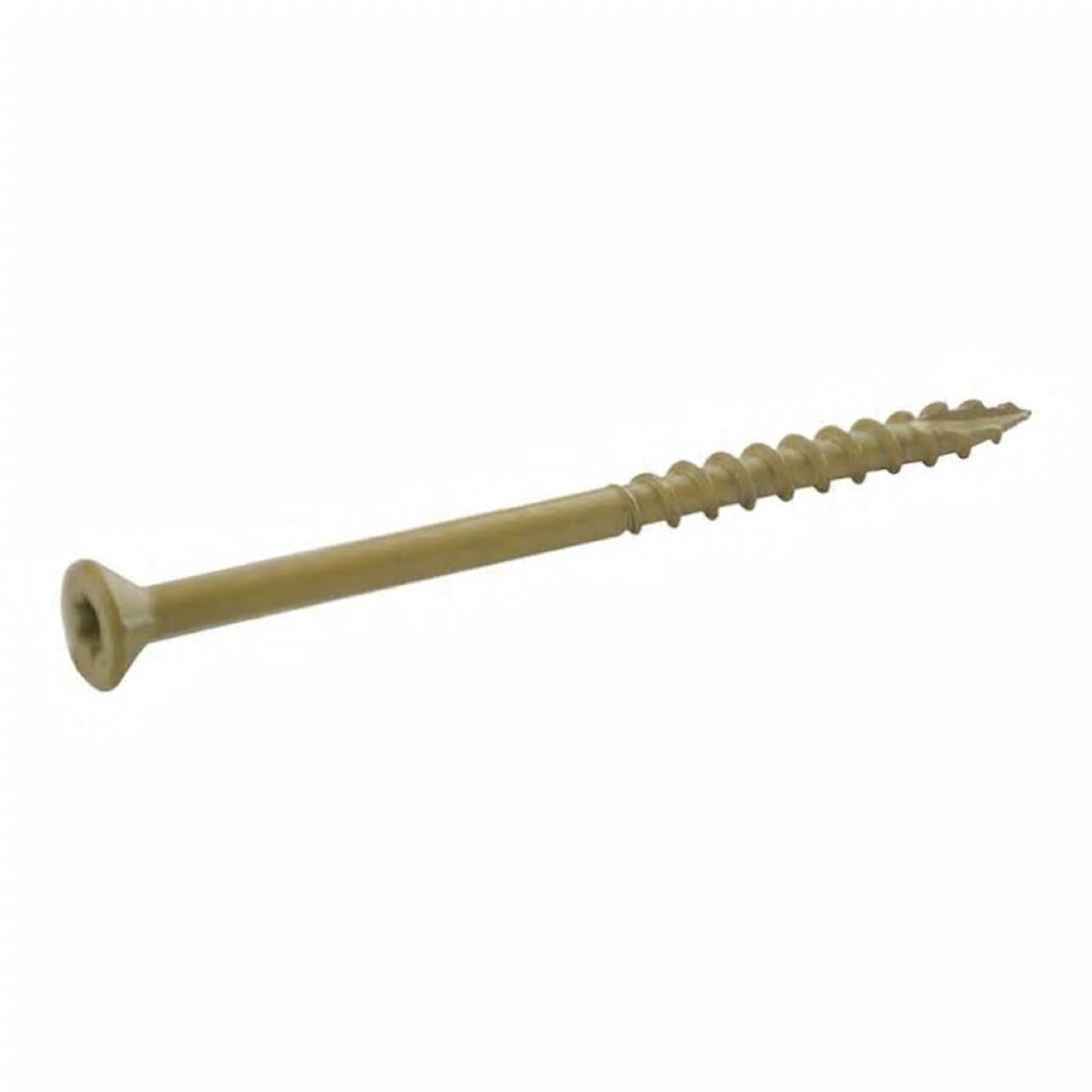 Grip-Rite PrimeGuard Plus No. 9 wire X 3 in. L Tan Star Flat Head Deck Screws 25 lb