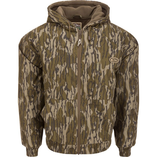Drake MST Waterproof Full Zip Original Bottomland Hoodie L