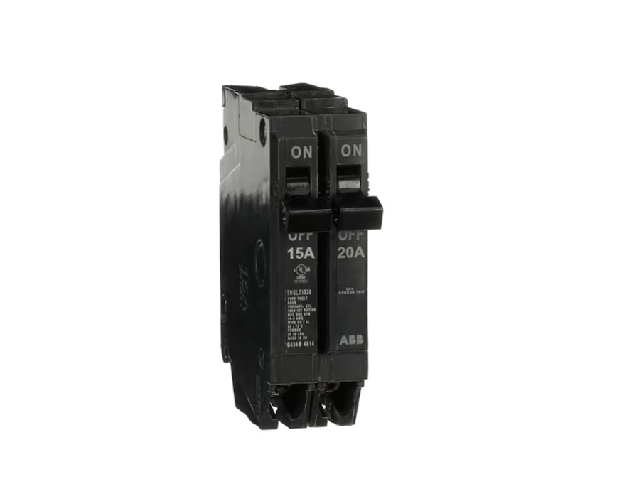 ABB 15-amp/20-amp 2 -Pole Tandem Circuit Breaker