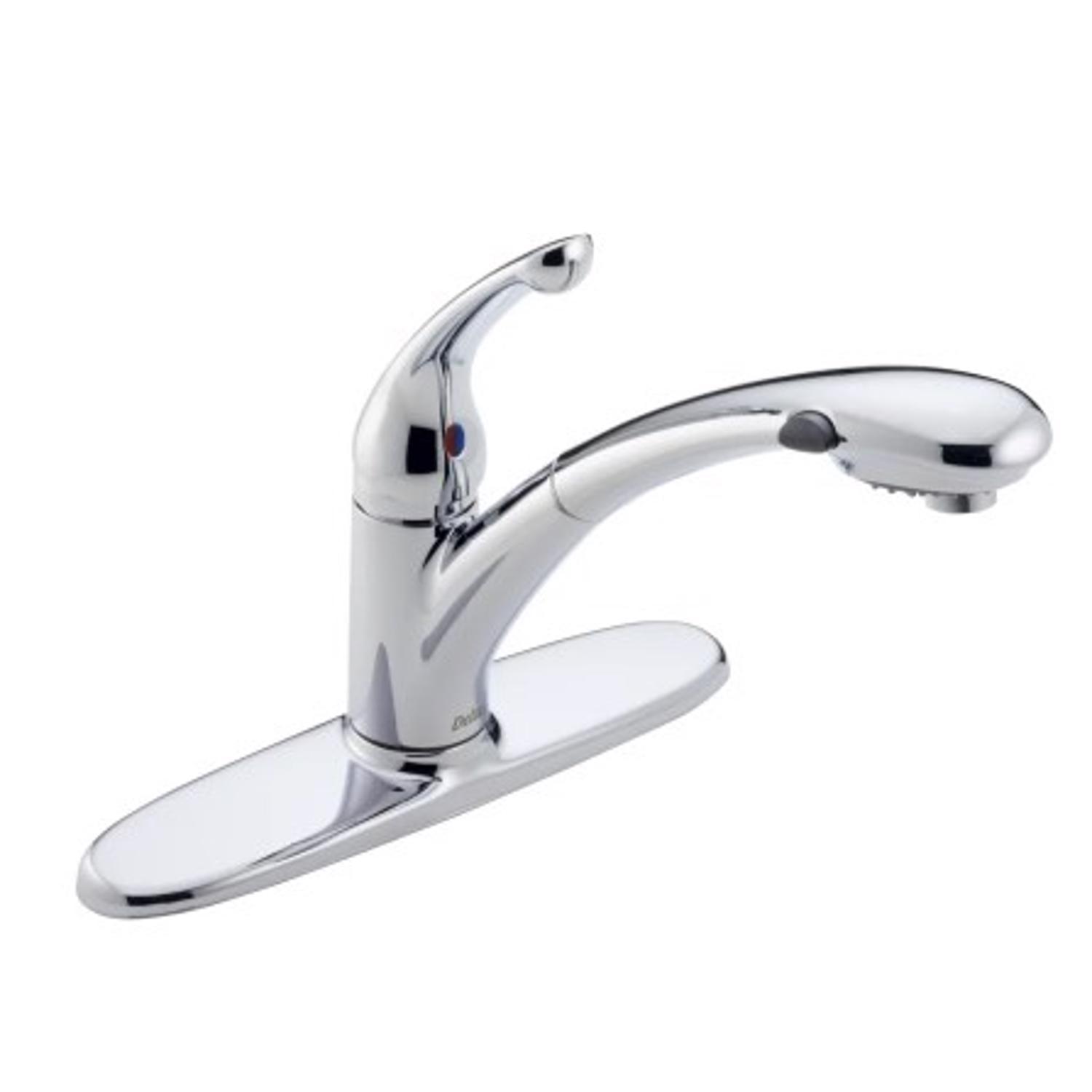 Delta Signature One Handle Chrome Pull-Out Kitchen Faucet