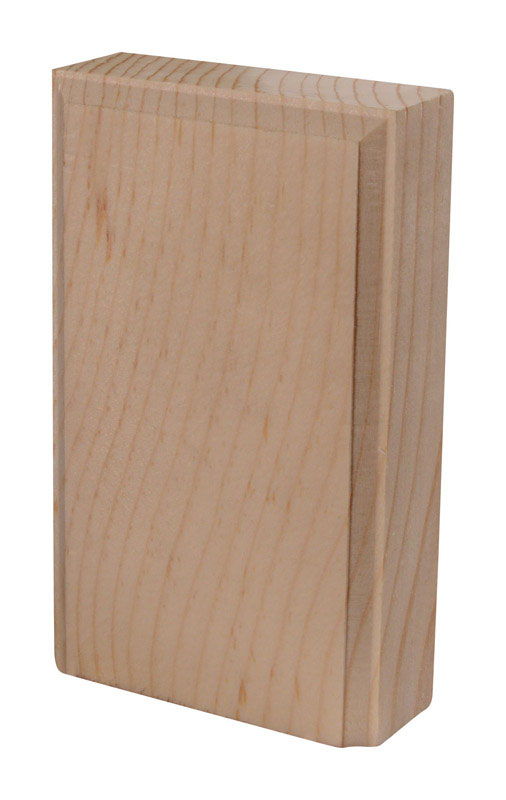 Alexandria Moulding Casing Trim Block Pine 4-1/2in. H x 2-3/4in. W x 1in. D