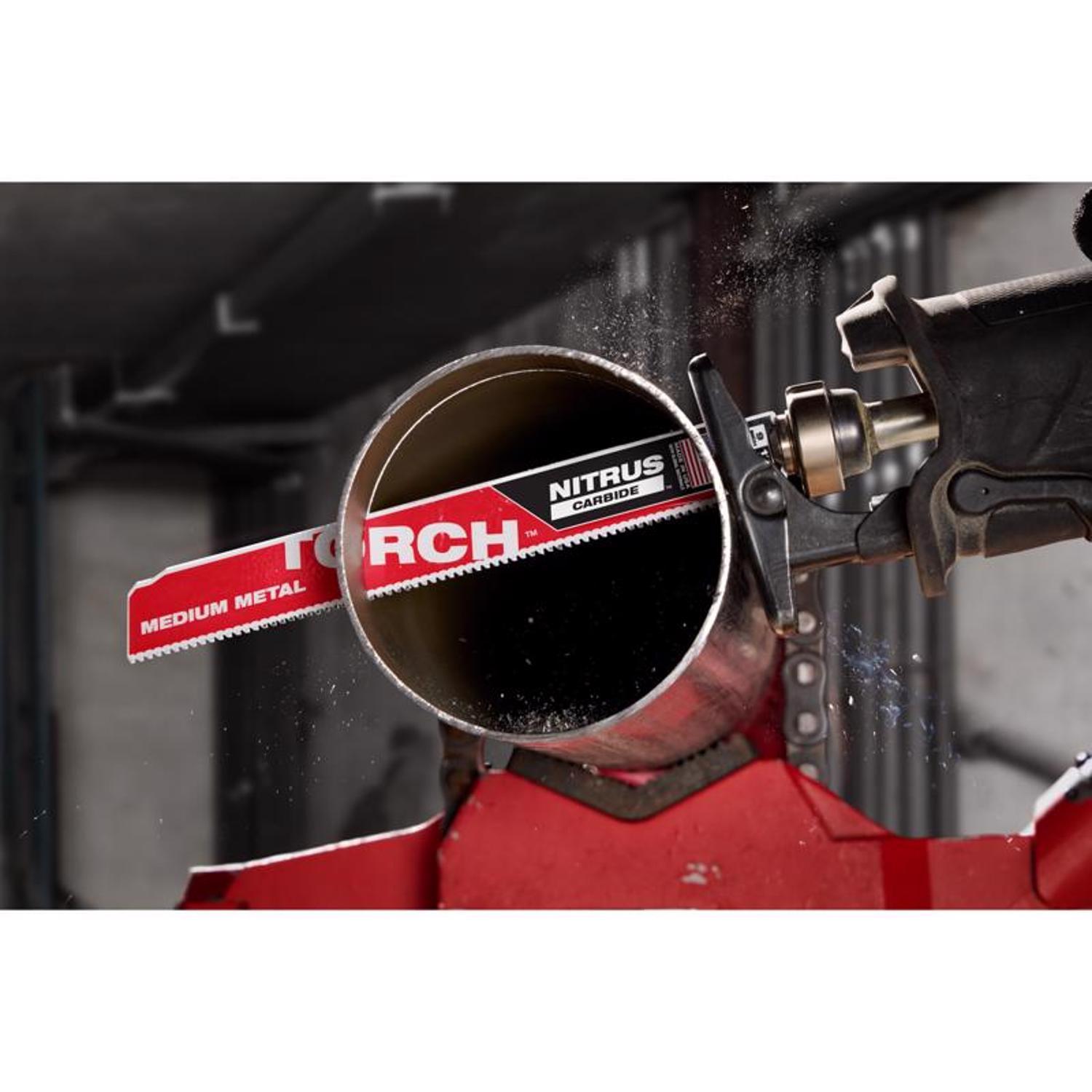 Milwaukee Torch 9 in. Nitrus Carbide Reciprocating Saw Blade 10 TPI 1 Pack