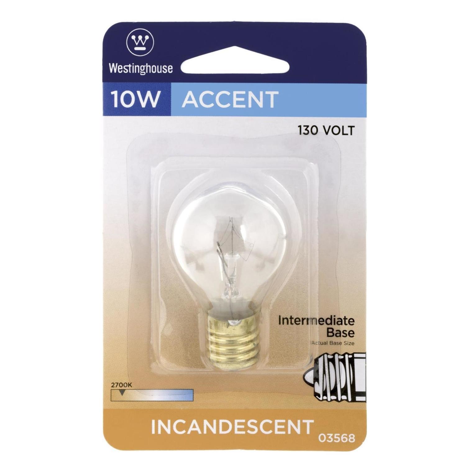 Westinghouse 10 W S11 Specialty Incandescent Bulb E17 (Intermediate) White 1 Pack